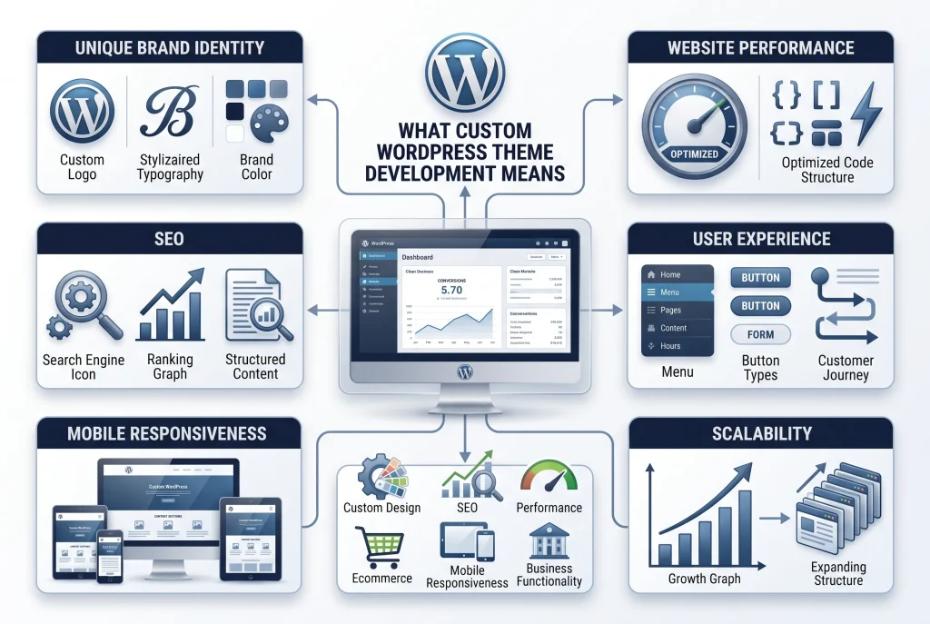 benefits of custom WordPress theme development