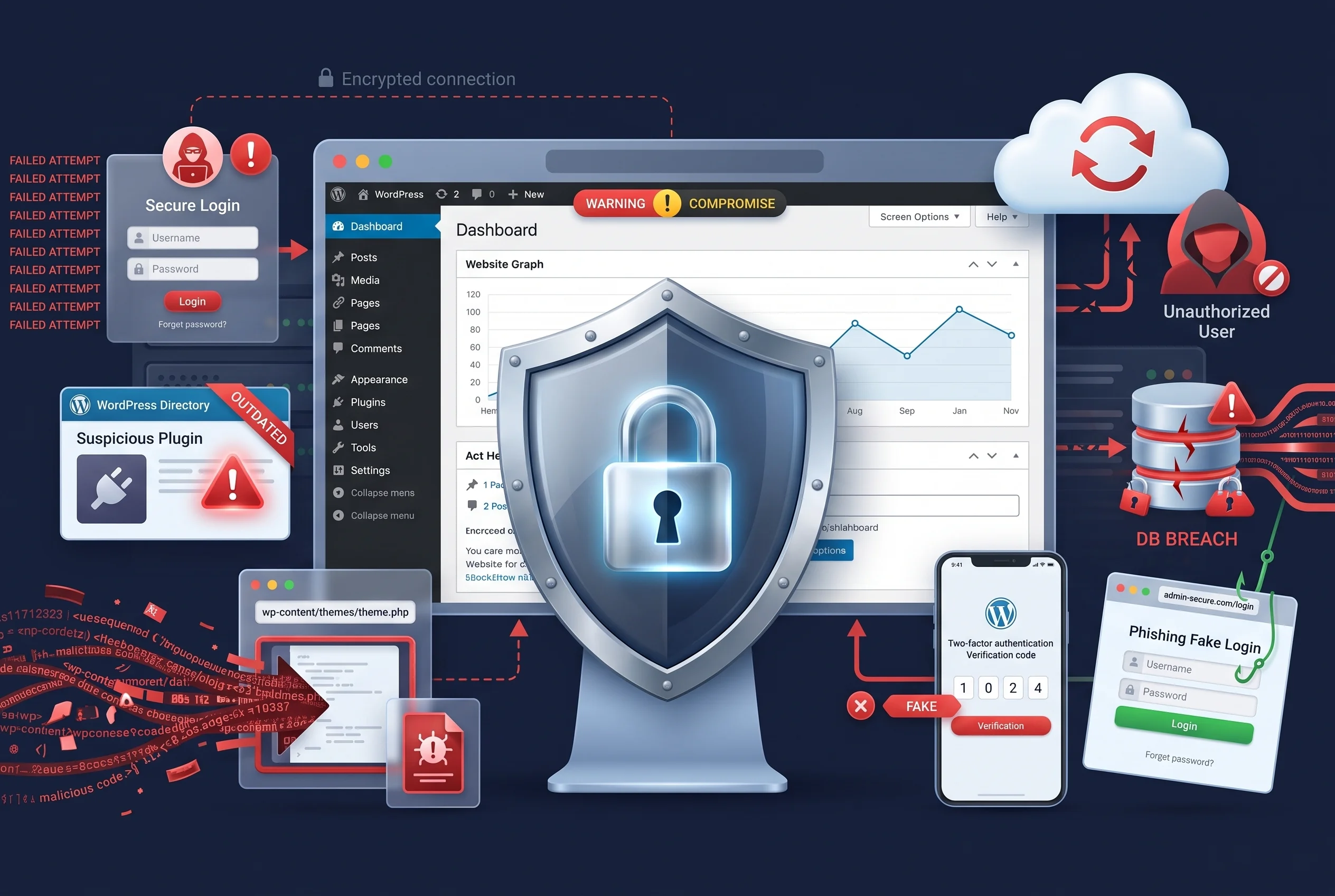 common WordPress security threats