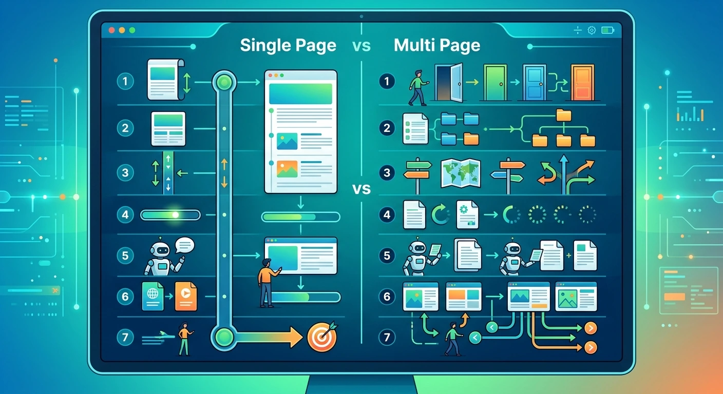 single page vs multi page websites